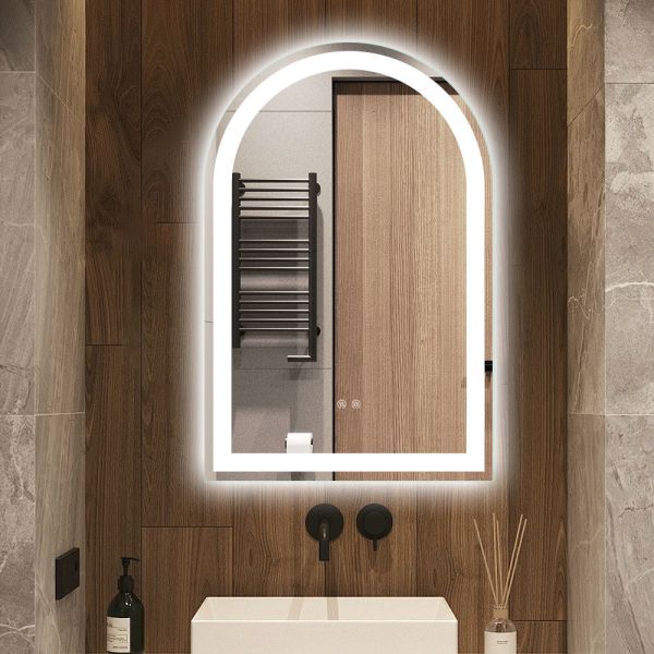 Frameless Smart Touch Screen LED Mirror Wall Mounted Bathroom Vanity Mirror