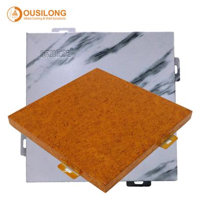 Exterior PVDF Coating Marble Aluminum / Aluminium 3D Wall Cladding Panels For Airports / Balconies Decorations