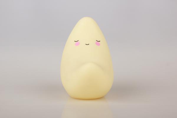 Eco-Friendly Vinyl Moon LED Night Light Lamp with battery power for Baby