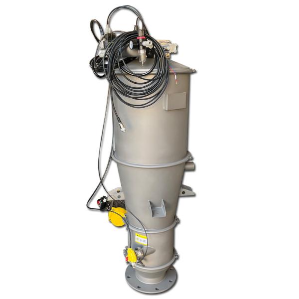 Machine à aspirer en poudre d'acier inoxydable à élevateur sous vide mobile