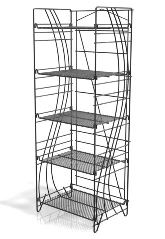Розничные складные стеллажи для выставки товаров бутылки напитка вина напитка провода с 5 регулируемыми полками