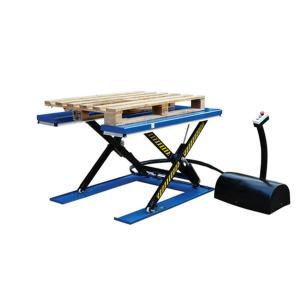 4500 Lb 5000 Lb 1t 1.5t 2t Capacity Electric Low Profile Lift Table Trolley Low
