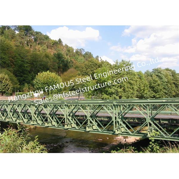 Prefabricated Modular Military Bailey Bridge for Government Easy Assembling