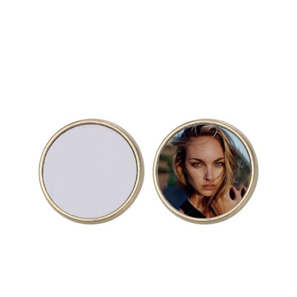 DIY Sublimation Blank Metal Badge Brooches Personalised Pin Badges