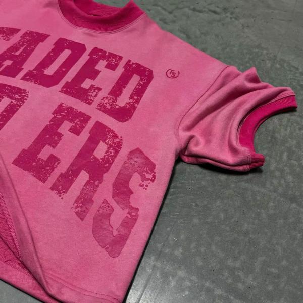 T-Shirt Vintage Ringer T-Shirt Triste T-Shirt T-Shirt à l'aide d'acide personnalisé T-Shirt Terry épais Pima coton boxy T-Shirt rétro Vêtements de rue T-Shirt homme