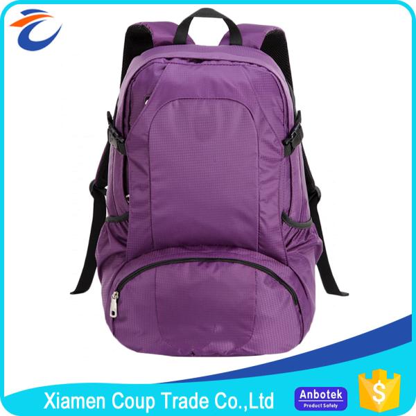 Saco de nylon personalizado dos esportes das cores, trouxa leve do curso para mulheres
