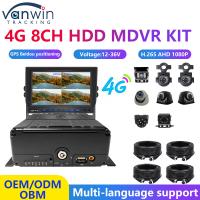 H.265 8CH HDD 1080P Sistema de DVR móvil con 4G MDVR Kit Función GPS WIFI para la gestión de la flota