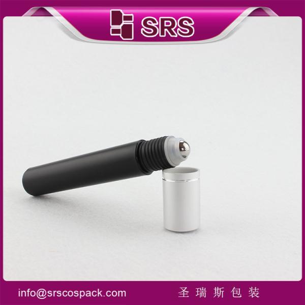 1/2oz plastic black  empty roll on bottle