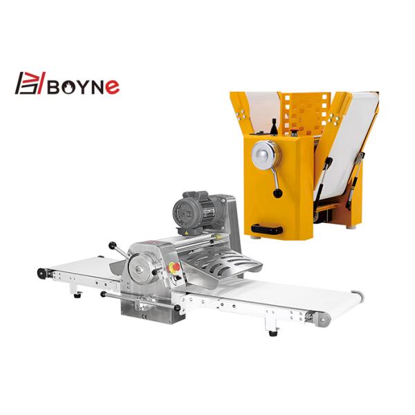 0.55kw 220V Bakery Processing Equipment Bread Shop Table Top Dough Croissant Sheeter