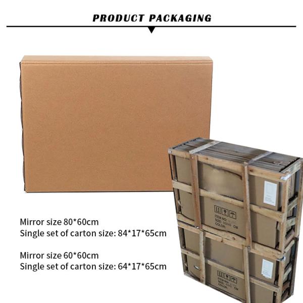 Modern Illuminated Bathroom Mirrors Aluminum Frame Customized Design Decorative