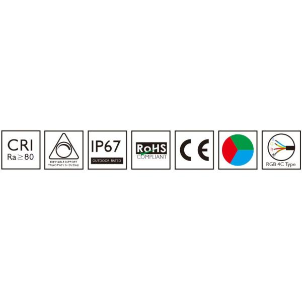 Символы CE ROHS Dimmable IP67 освещения ландшафта COMI Освещение СИД D2TLC24015 20W IP67 безшовное линейное с алюминиевым устанавливая профилем