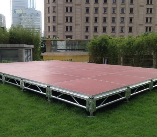 3 Level Adjustable Height 400KG Loading Capacity 4 X 8ft Anti-slip Waterproof Portable Stage Use in all kind of events