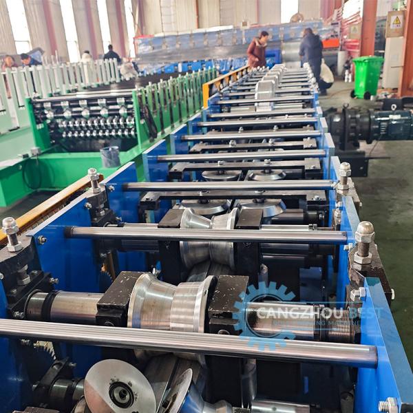 Color Steel Square Tube Mold Cutting Roll Forming Machine with Elblow Machine
