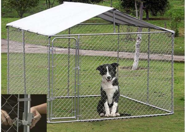 1.8m Height Strong Large Metal Dog Kennel Portable Dog Fence For Camping