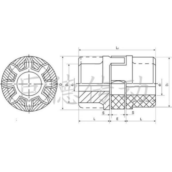 Сталь PU полиуретана звезды XL 9 Rotex 75 Gr 75 соединяя резиновая гибкая