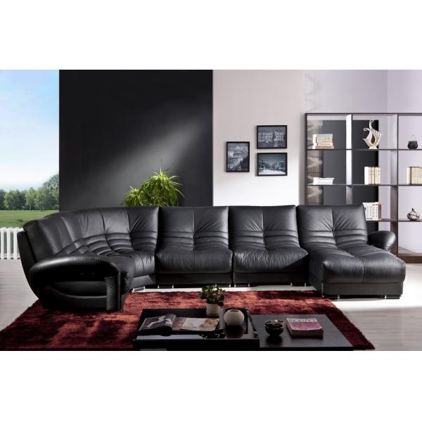 Promotion corner sofa Living room leather furniture sofas h901