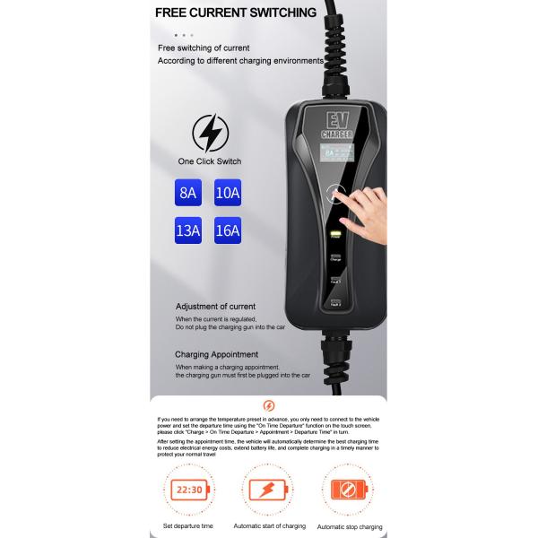 TUV Portable Car Battery Charger For Electric Cars EV Charging System