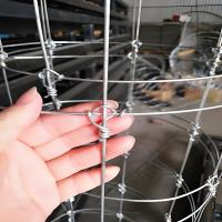 Painel de vedação galvanizado por imersão quente de gado de 8 pés de altura fixa de nós Cervo de rede de arame farpado