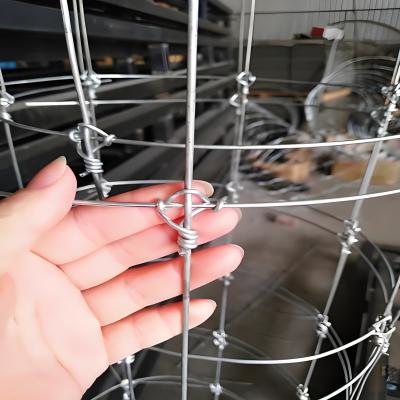 Hot Dip Galvanized Cattle Fence Panel 8 Ft Height Fixed Knot Deer Wire Mesh Fence