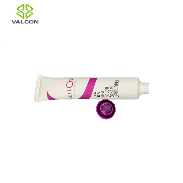 Customized Shampoo Tube Packaging UV Screw Cap Diameter 25 MM For Hair Dye
