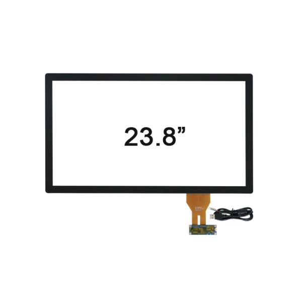 23.8 Inch Projected Capacitive Touch Sensor With Strengthened Cover Glass Bonded On