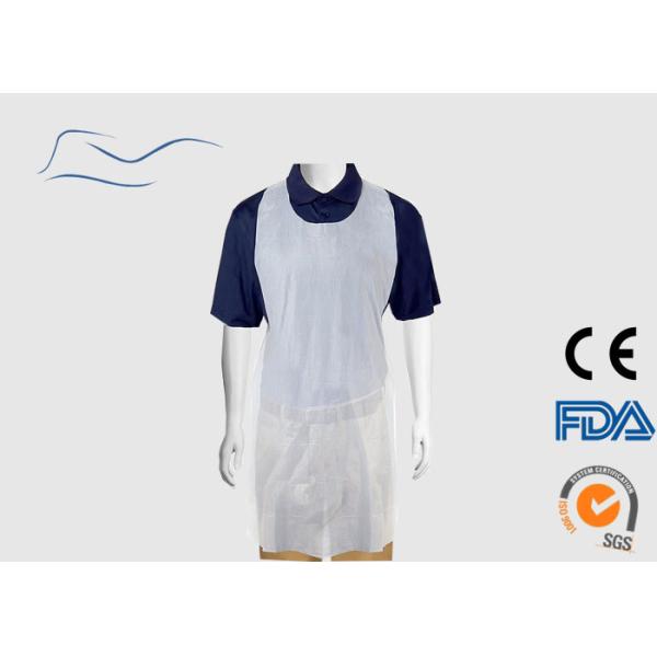 PE Waterproof Cooking Apron , Eco Friendly Plastic Waterproof Aprons