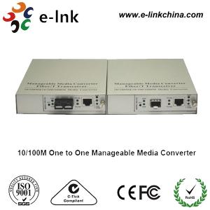 SC Single Mode Fiber Ethernet Media Converter 10 / 100 / 1000M One TO One