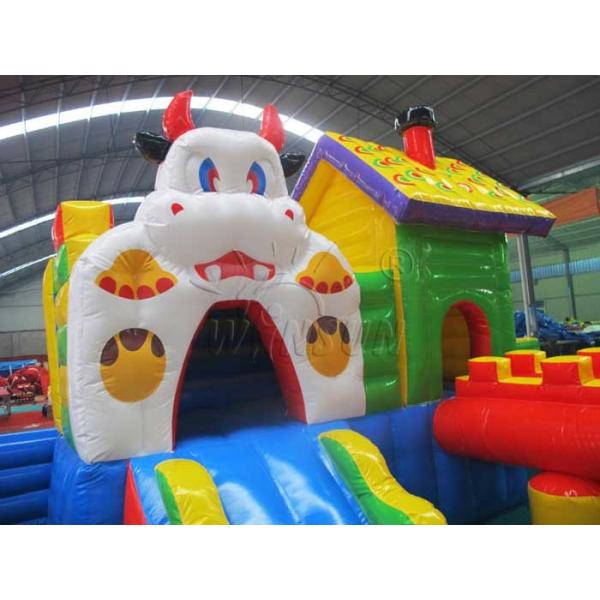 Animal Inflatable Fun City 10x6m For Amusement Park / Leisure Center