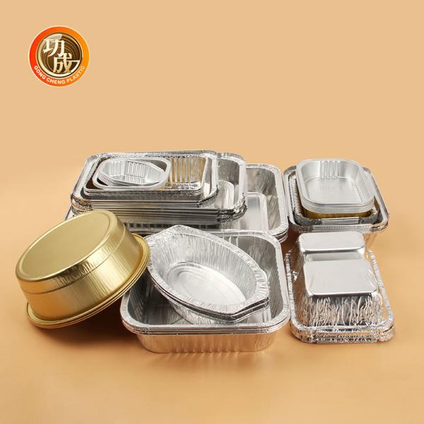 OEM	Customize Packing Boxes with Foil Lid Disposable Aluminum Pans