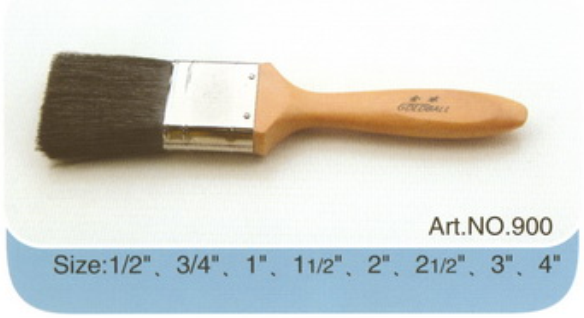 Chinese bristle plastic or wooden handle pure bristle high quality paint brush No.900