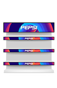 35 Stretched LCD Display digital shelf edge displays 2880X158 Ips