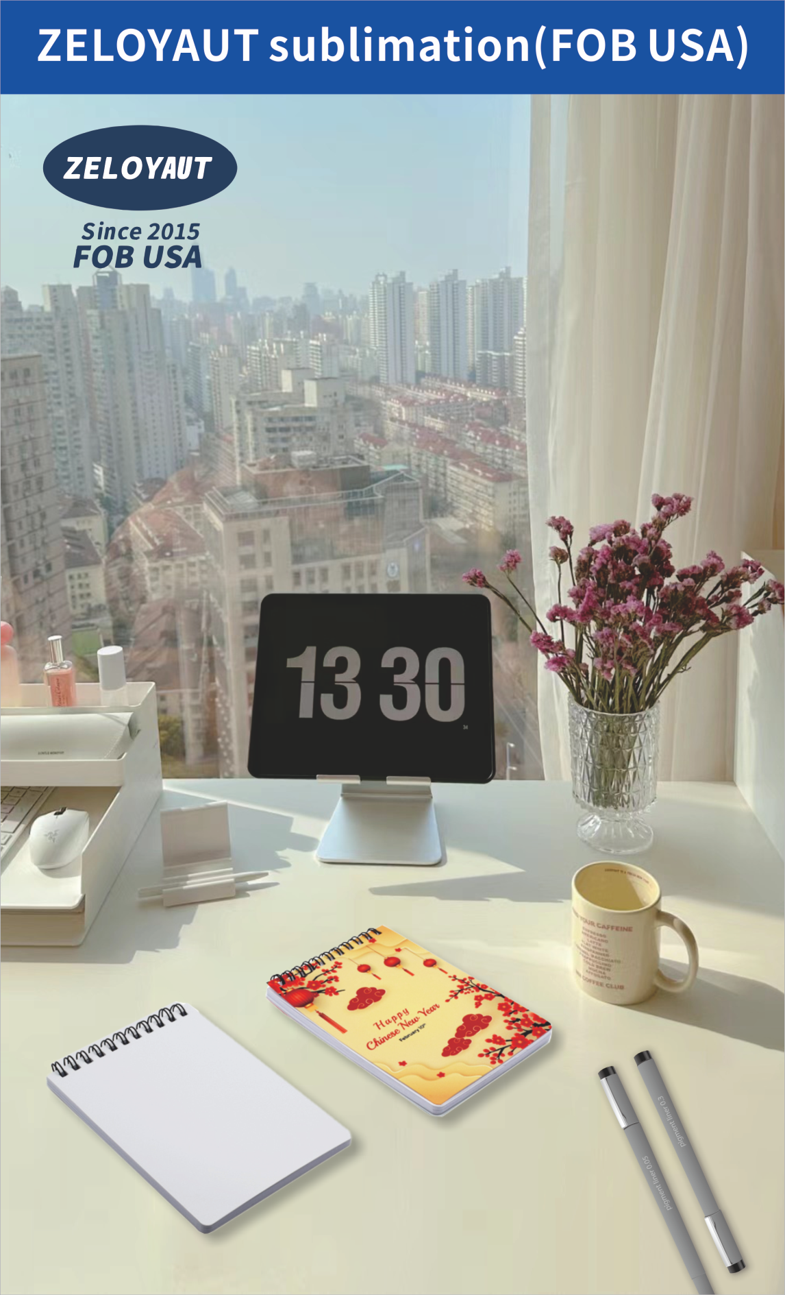 Custom Premium Soft A6 PET Notebook Blanks New Design Portable Spiral Notebooks Personalized Sublimation Notebook Blank