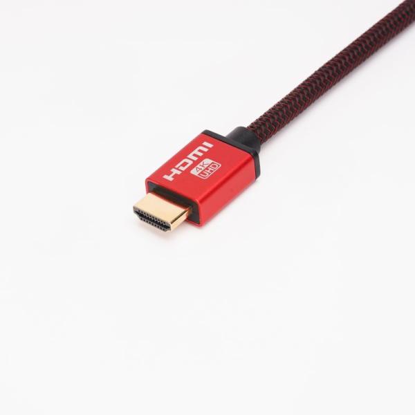 18Gbps High Speed HDMI Cable 4k@60Hz HDR Aluminum Shell Red Braided HDMI Cable