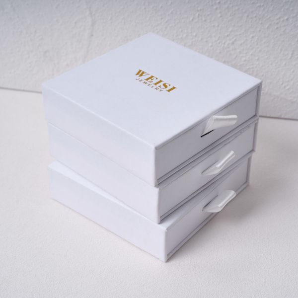Jewelry Premium Drawer Box Set Luxury Jewelry Organizers Ribbon Pull Drawers Velvet Lined Interiors