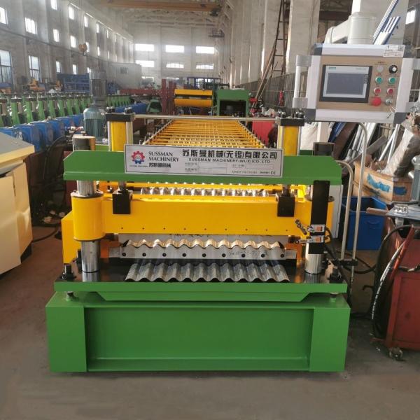 0.3-0.8mm Durable Metal Corrugated Roof Panel Roll Forming Machine