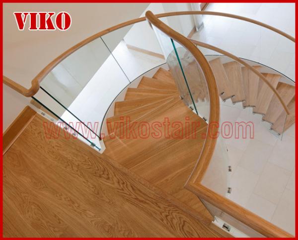 Floating Staircase VK36S Floating Stair Tempered GlassLED Light strip, Stringer: 5mm+5mm(Thickness), Dia 6mm Steel Cable