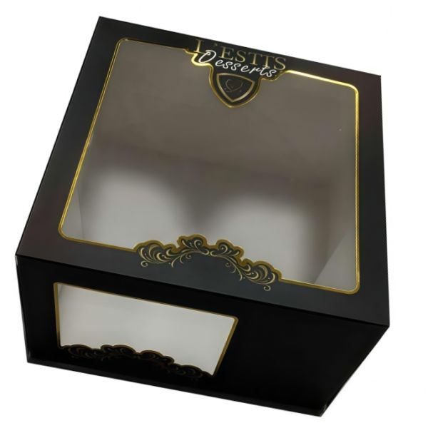 Customized Food Packaging Box Small Batch Printing Window Sandwich Paper Box