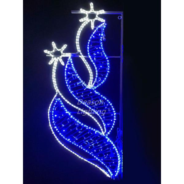 outdoor lamp post decorations christmas motif lights