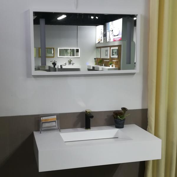 Bathroom Funiture Wall Mounted Wash Basin Sleek Design Single Hole