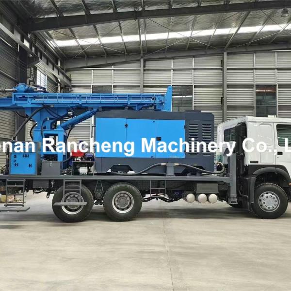 200m Truck Mounted Water Well Drilling Rig with 3400mm Feed Stroke