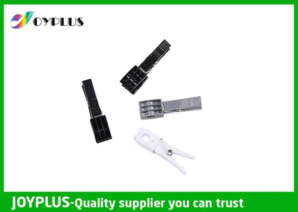 Black White Plastic Clothespins , Strong Clothes Pegs PP / TPR Material