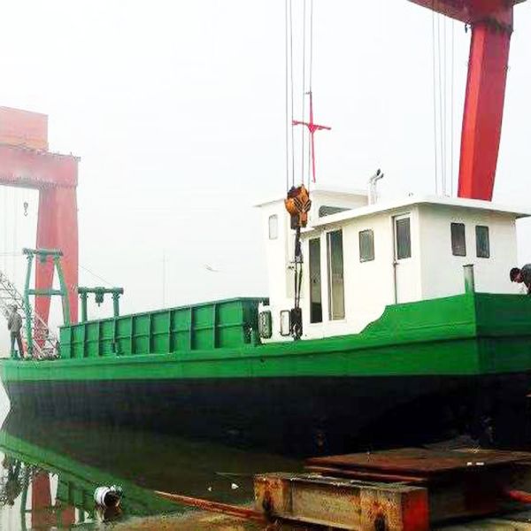 Self Propelled Modular Pontoon Barge with 220T Max Loading Capacity 28m Length and 407kw Total Installed Power