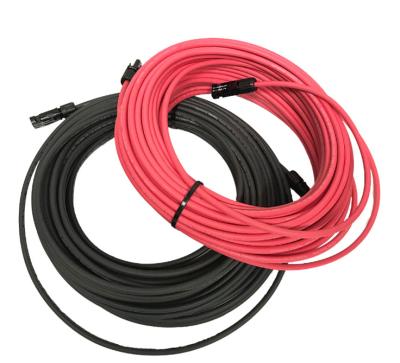Flexible Black Solar Panel Extension Cable Length 10ft Temperature Rating 105°C