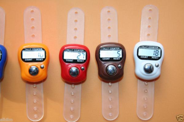 digital hand finger compass tally counter