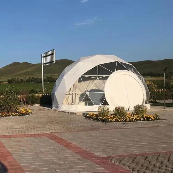 Outdoor Waterproof Inflatable Dome Tent Hotel Modular Tent With Bathroom