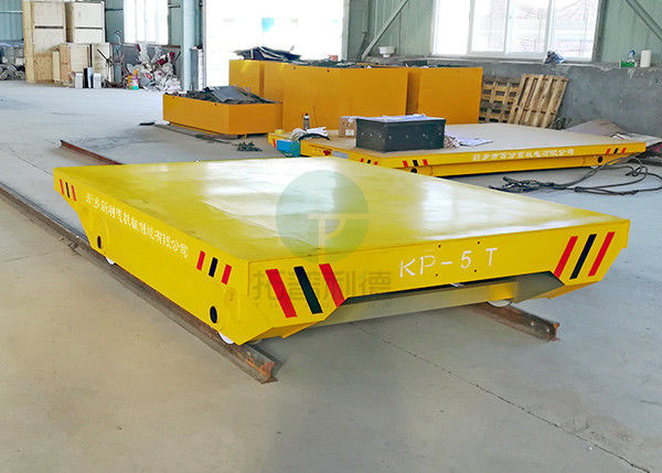Towed Pallet Transfer Heavy Duty Rail Flatbed Carts Interbay Transfer Vehicle