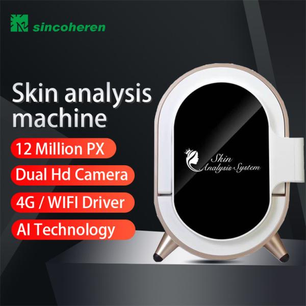 Beauty Salon Portable Skin Analyzer , 7200K Facial Skin Analysis Machine