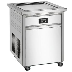 Полно- автоматическое коммерчески мороженое картофеля фри крена стиля Таиланда лотка квадрата замораживателя холодильника