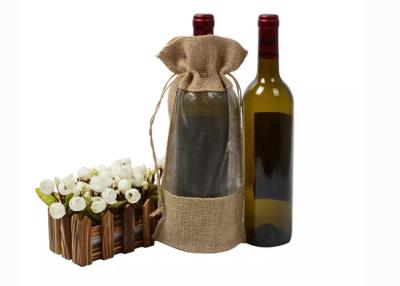 Sacs réutilisables réutilisés de cadeau de cordon pratiques pour la bouteille de vin