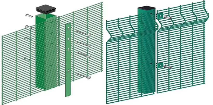 South Africa Anti Climb Fence Powder Coated 358 Fence for Security